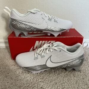 Nike Vapor Edge Speed 360 2 White Silver Football Cleats Men Sz 9 DA5455-102 New